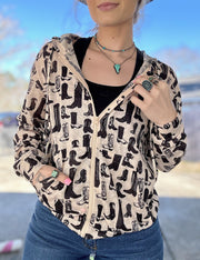 Knockin’ Boots Zip Up Hoodie